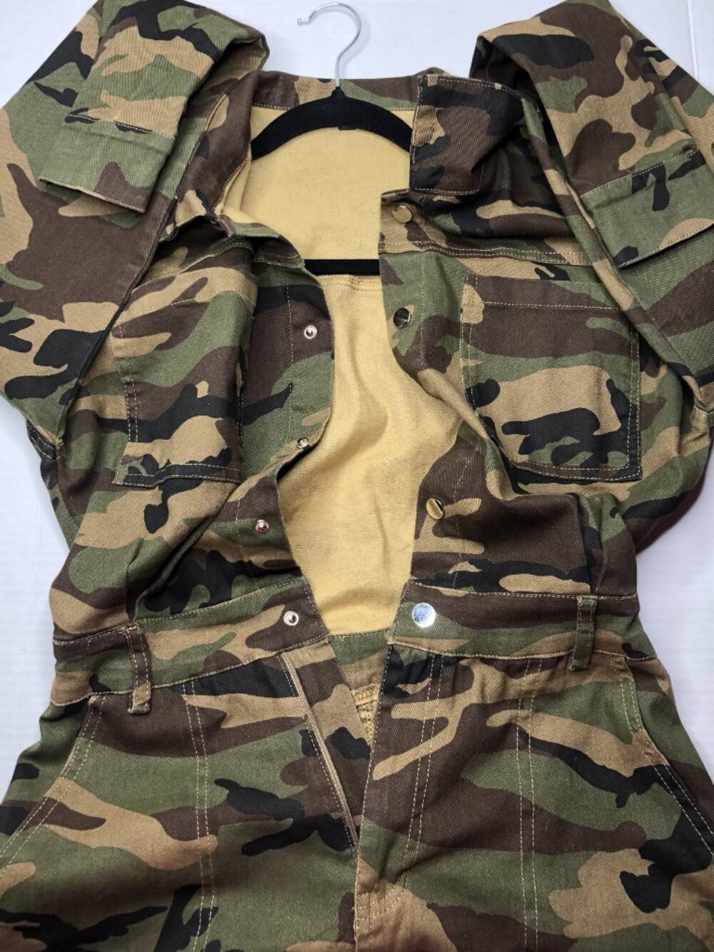 Fashionnova Camouflage Long Sleeve Medium Jumpsuit - Picture 5 of 13